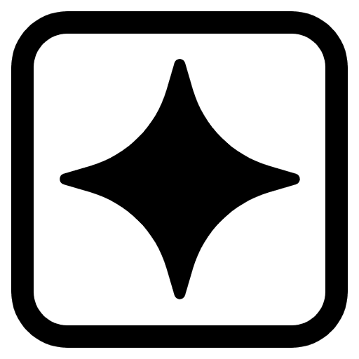 Sparkle High Contrast Emoji from Fluent Emoji High Contrast Set