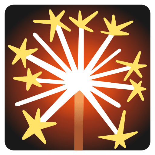 Sparkler Emoji from Noto Emojis Set