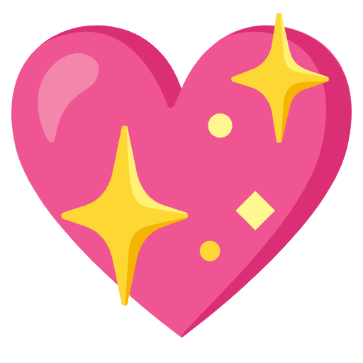 Sparkling Heart Emoji from Noto Emojis Set
