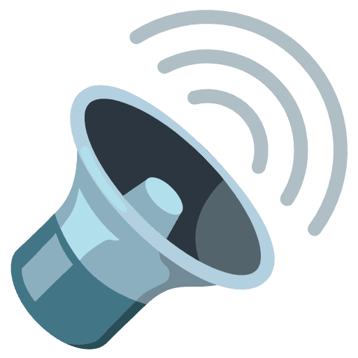 Speaker High Volume Element from Noto Emojis Set