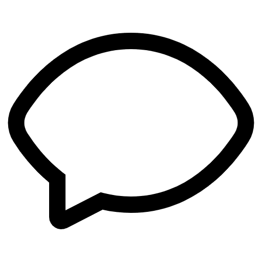 Speech Balloon High Contrast Emoji from Fluent Emoji High Contrast Set