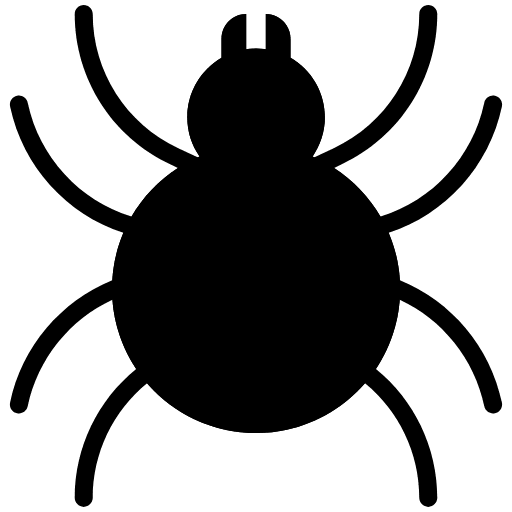 Spider High Contrast Emoji from Fluent Emoji High Contrast Set