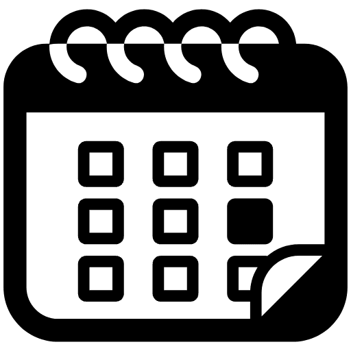 Spiral Calendar High Contrast Emoji from Fluent Emoji High Contrast Set