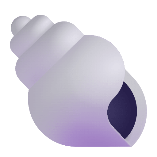 Spiral Shell Color Emoji from Fluent Emoji Color Set