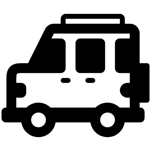 Sport Utility Vehicle High Contrast Emoji from Fluent Emoji High Contrast Set