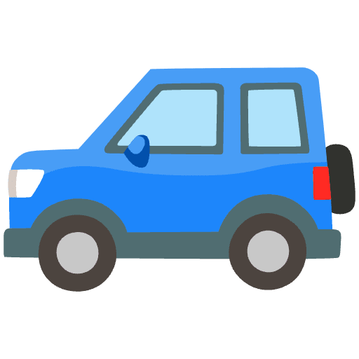 Sport Utility Vehicle Emoji from Noto Emojis Set