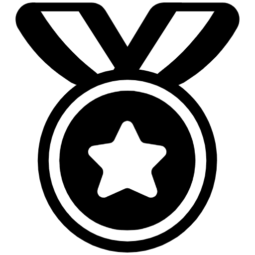 Sports Medal High Contrast Emoji from Fluent Emoji High Contrast Set