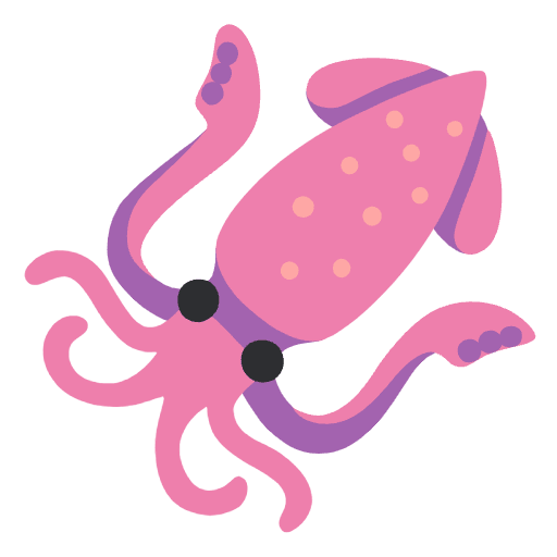 Squid Element from Noto Emojis Set