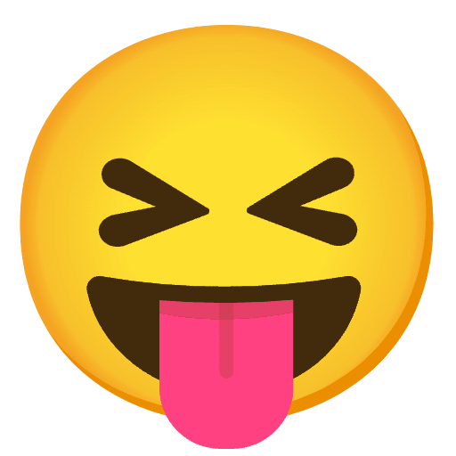 Squinting Face With Tongue Emoji from Noto Emojis Set