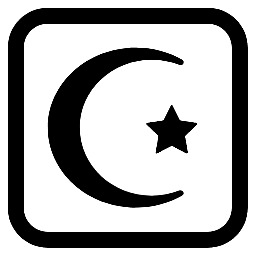 Star And Crescent High Contrast Emoji from Fluent Emoji High Contrast Set