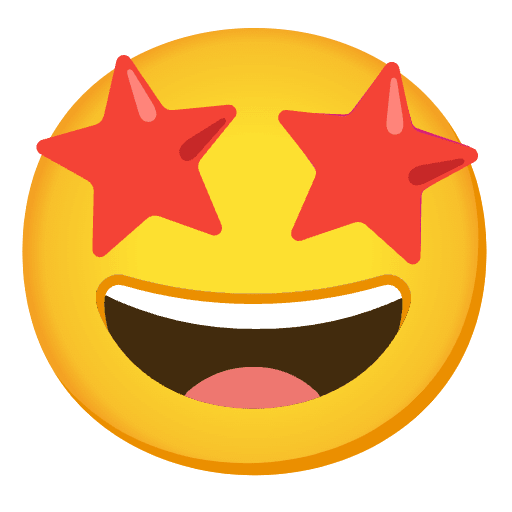 Star Struck Emoji from Noto Emoji Set