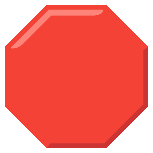 Stop Sign Emoji from Noto Emoji Set