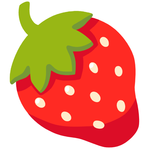 Strawberry Emoji from Noto Emojis Set