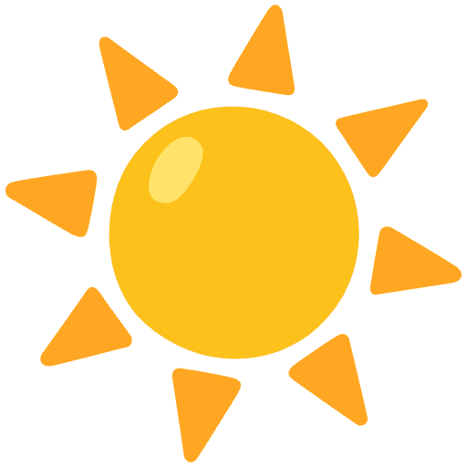Sun Emoji from Noto Emojis Set
