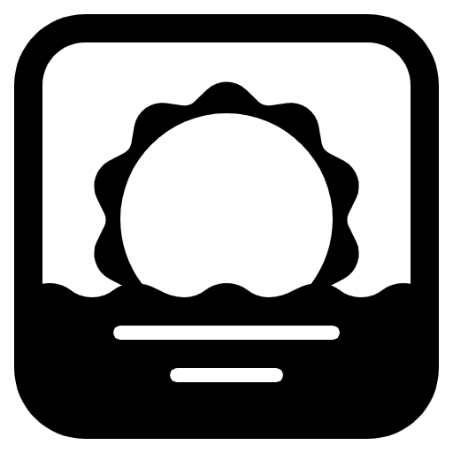 Sunrise High Contrast Emoji from Fluent Emoji High Contrast Set