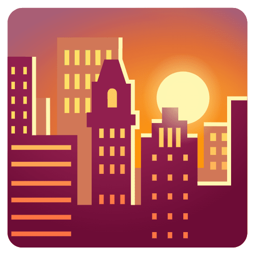 Sunset Emoji from Noto Emojis Set