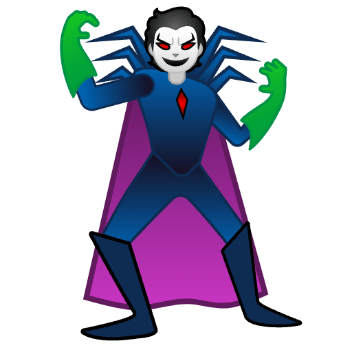 Supervillain Element from Noto Emojis Set