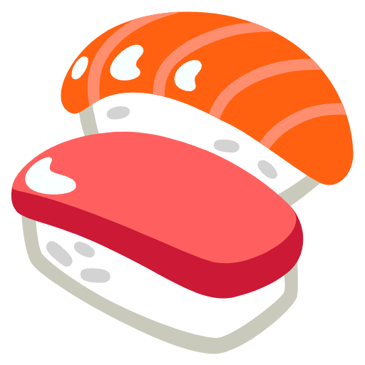 Sushi Emoji from Noto Emojis Set