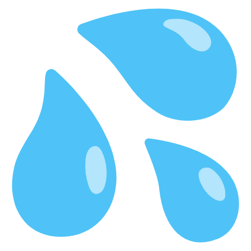 Sweat Droplets Element from Noto Emojis Set
