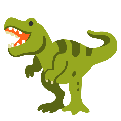 T Rex Element from Noto Emojis Set