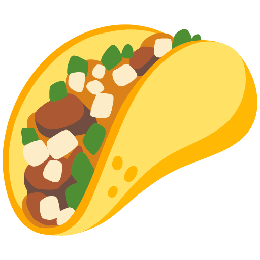 Taco Emoji from Noto Emojis Set