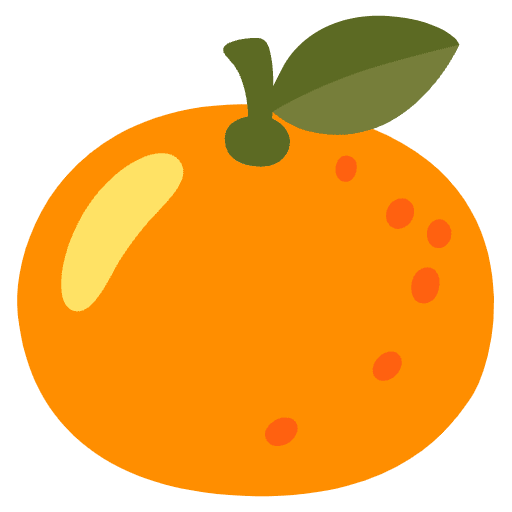 Tangerine Emoji from Noto Emoji Set