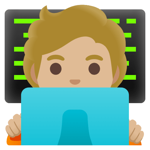 Technologist Medium Light Skin Tone Emoji from Noto Emojis Set