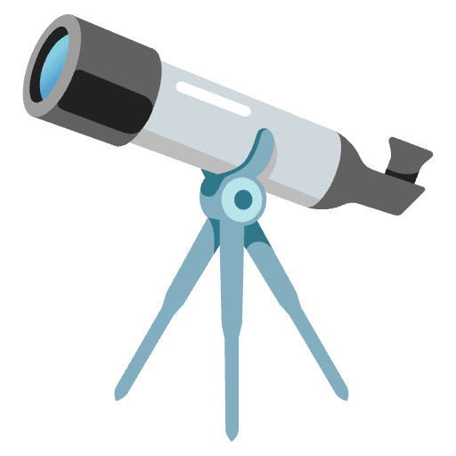 Telescope Emoji from Noto Emojis Set