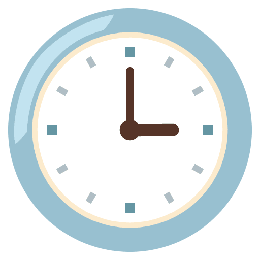 Three O’clock Emoji from Noto Emojis Set