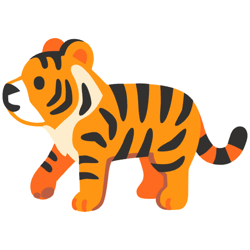 Tiger Emoji from Noto Emoji Set