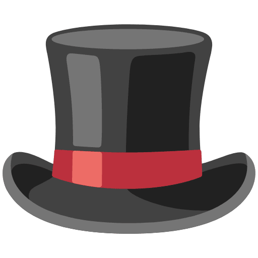 Top Hat Emoji from Noto Emojis Set