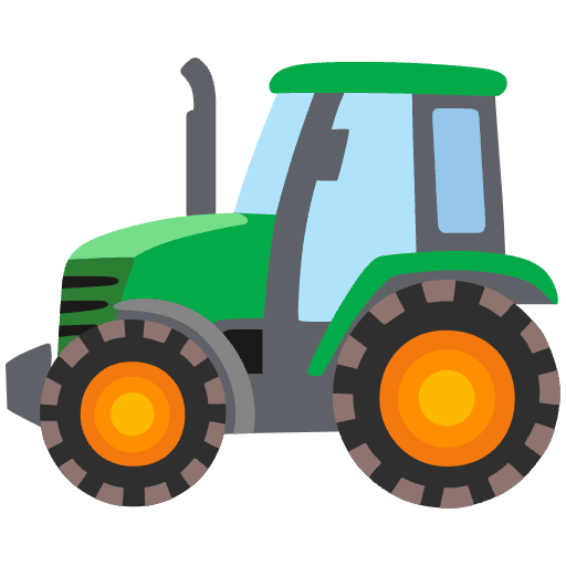Tractor Emoji from Noto Emojis Set