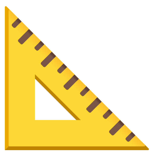 Triangular Ruler Emoji from Noto Emojis Set