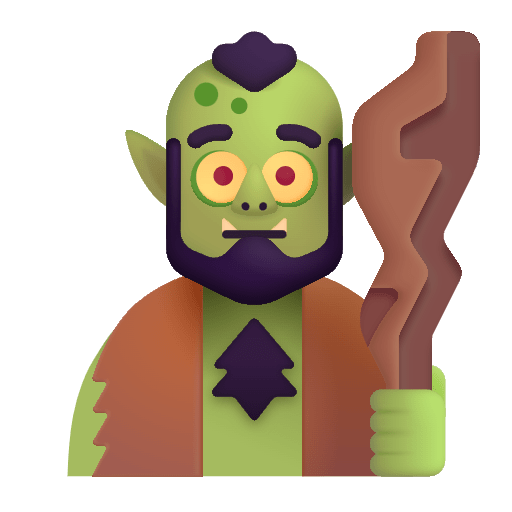 Troll Color Emoji from Fluent Emoji Color Set
