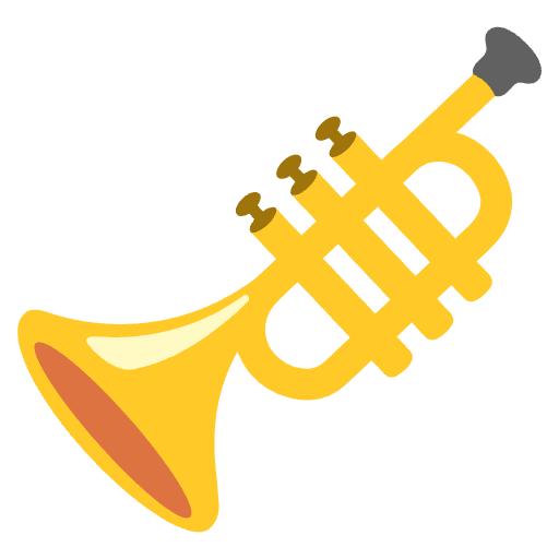 Trumpet Emoji from Noto Emojis Set