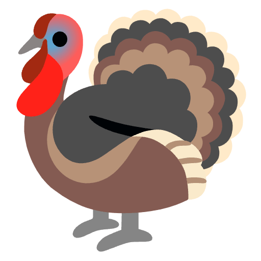 Turkey Element from Noto Emojis Set