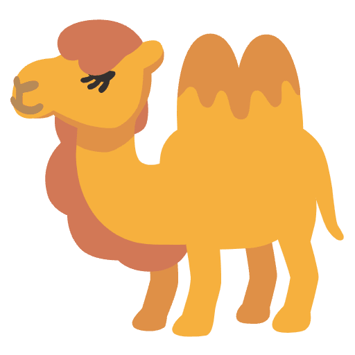 Two Hump Camel Emoji from Noto Emojis Set