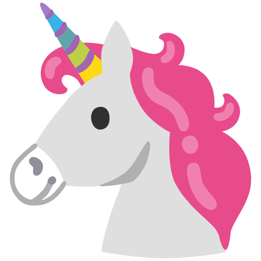 Unicorn Emoji from Noto Emoji Set