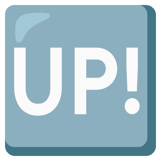 Up! Button Emoji from Noto Emojis Set