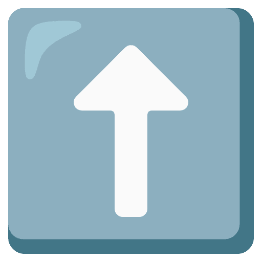 Up Arrow Emoji from Noto Emoji Set