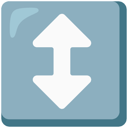Up Down Arrow Emoji from Noto Emoji Set