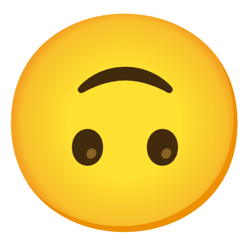 Upside Down Face Emoji from Noto Emojis Set