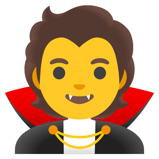 Vampire Emoji from Noto Emojis Set