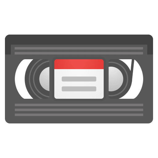 Videocassette Emoji from Noto Emoji Set