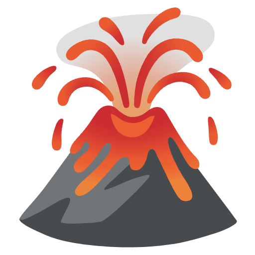 Volcano Emoji from Noto Emoji Set