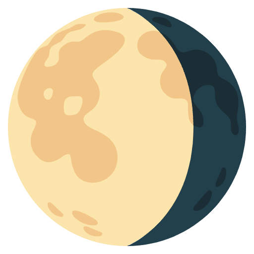Waning Gibbous Moon Emoji from Noto Emojis Set