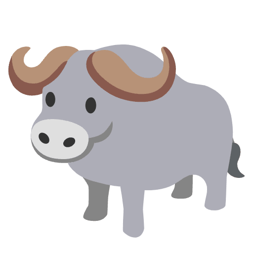 Water Buffalo Emoji from Noto Emojis Set