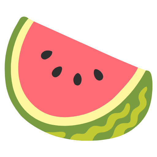 Watermelon Element from Noto Emojis Set