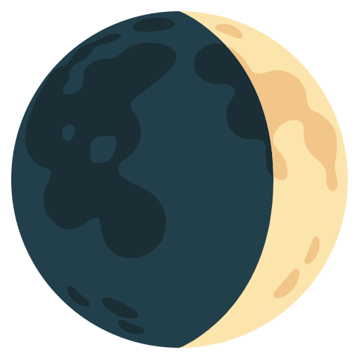Waxing Crescent Moon Emoji from Noto Emojis Set