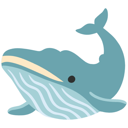 Whale Emoji from Noto Emojis Set